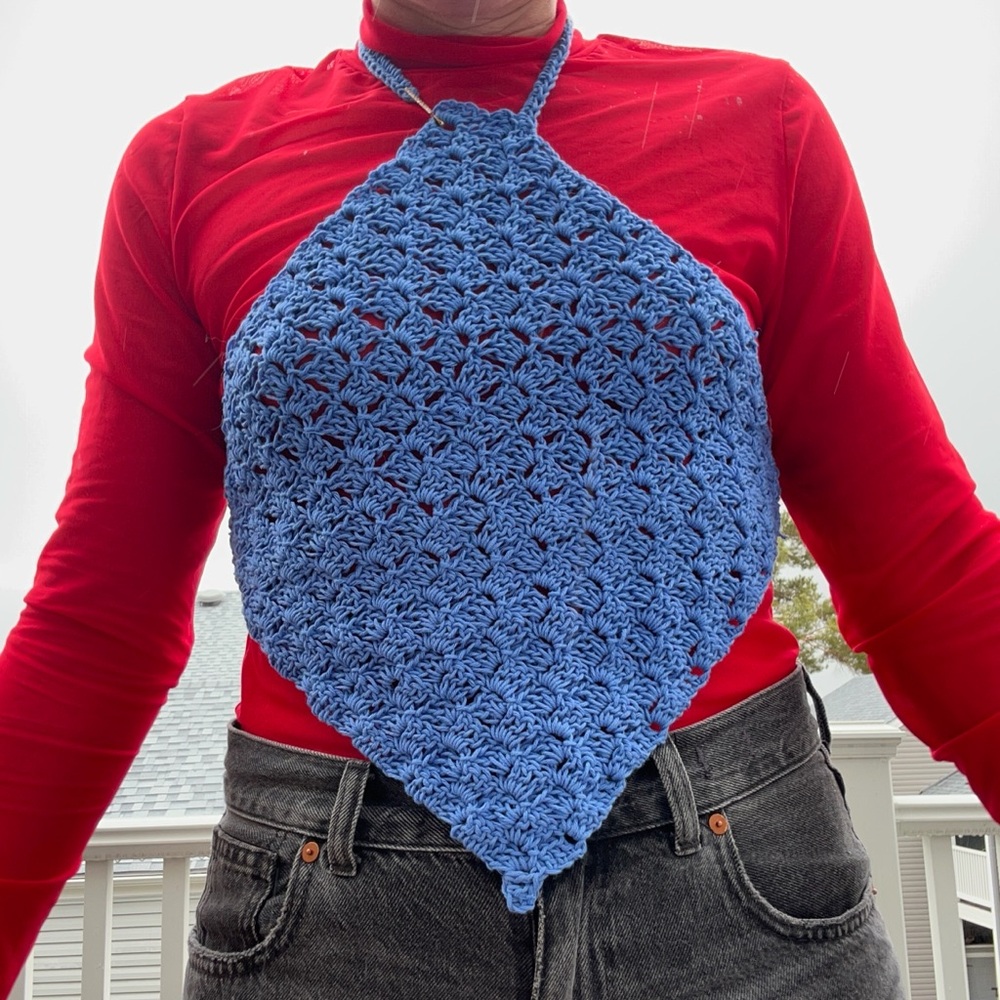 Crochet handkerchief top